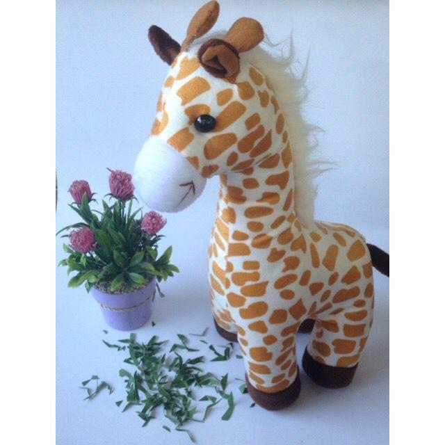 Boneka Jerapah Lucu Murah Dacron 37cm