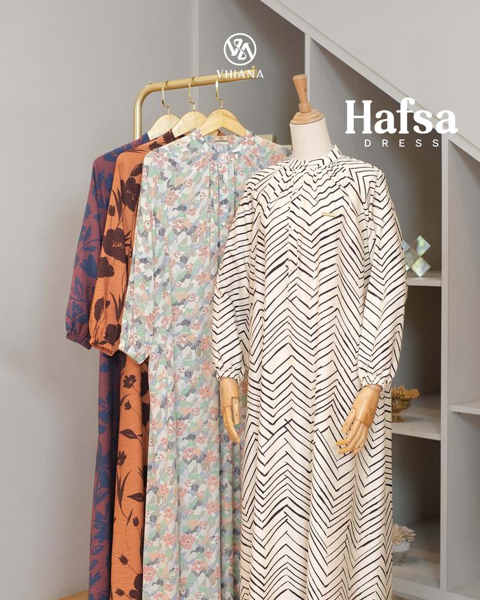 [VHIANA] HAFSA DRESS // Dress Casual Busui Dress Wanita Allsize Fit to XL