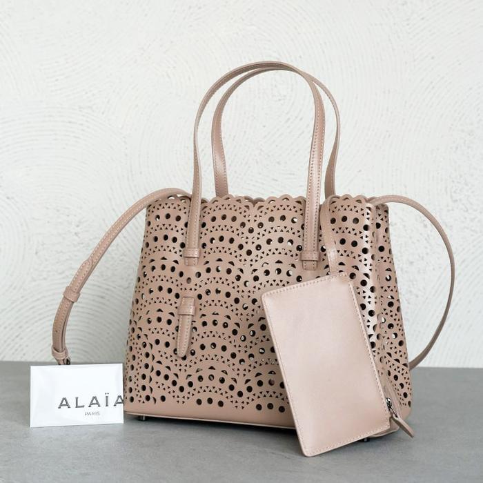BAG ALAIA TAS MINA 25CM VIENNE CUT IN SABLE