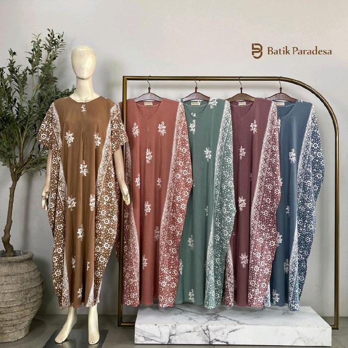 Daster Batik Pekalongan Daster Busui Longdress Kalong Longdress Lowo Resleting All Size Batik Parade