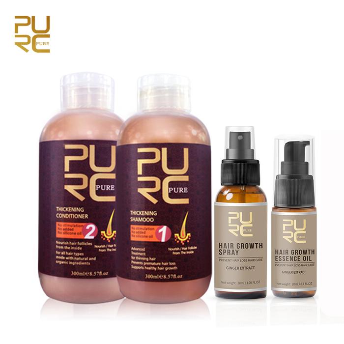 PURC Ginseng Ginger Hair Growth Shampoo and Conditioner Prevent Hair