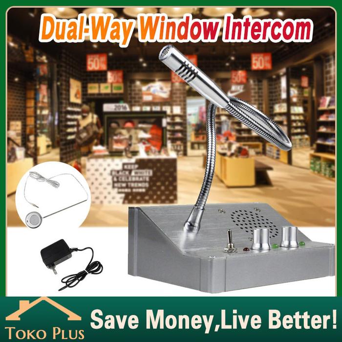 Window Speaker Intercom System - Microphone Mic loket window intercom 2 Arah Utk Buat Counter Kasir
