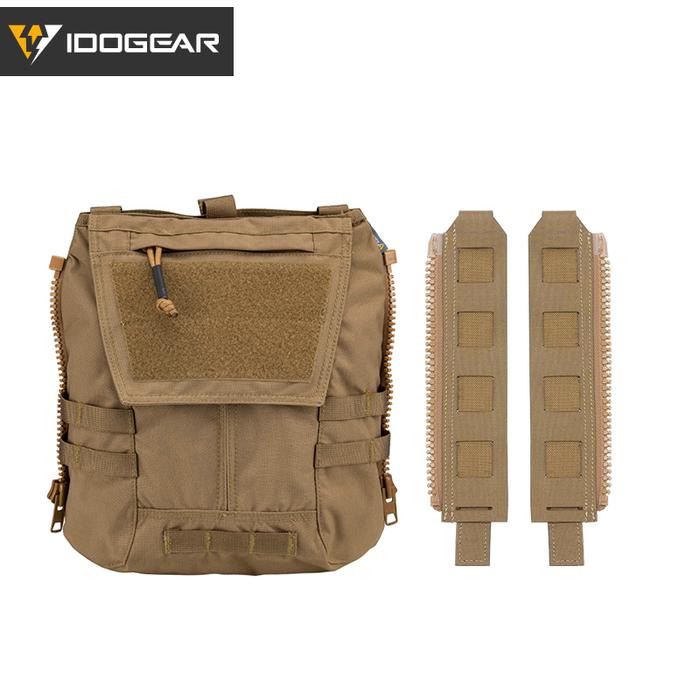 Special Edition IDOGEAR Tactical Panel Zip on Pouch Backpack Plate Carrier Bag for CPC AVS JPC2.0 Ve