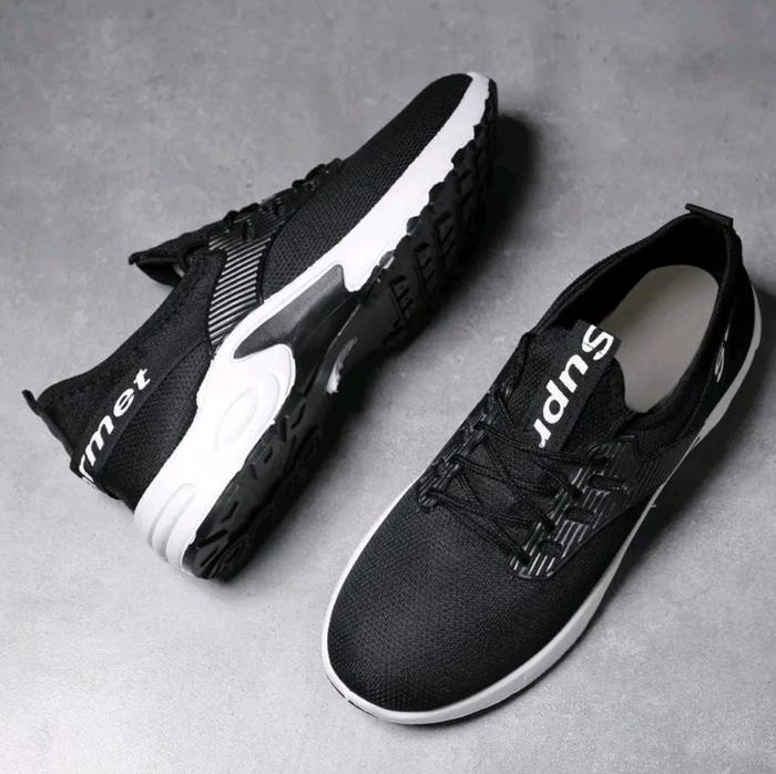 JLV MP25, SEPATU SNEAKER PRIA SPORTY Casual Shoes Putih Hitam Running Karet nubuck Antiselip
