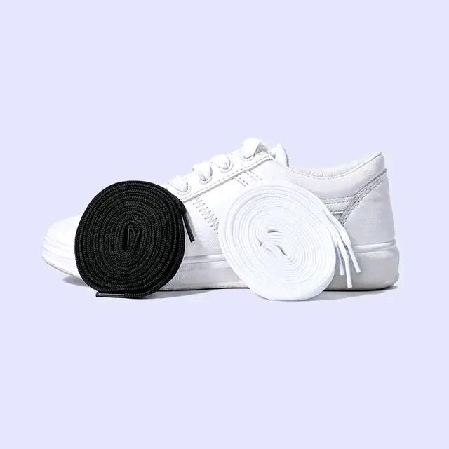 Tali Sepatu Futsal / Sepakbola 3mm - Shoe Hitam Putih