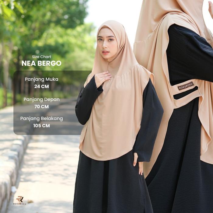 ROKUROKU.ID | Nea Bergo - Khimar Instan Sporty
