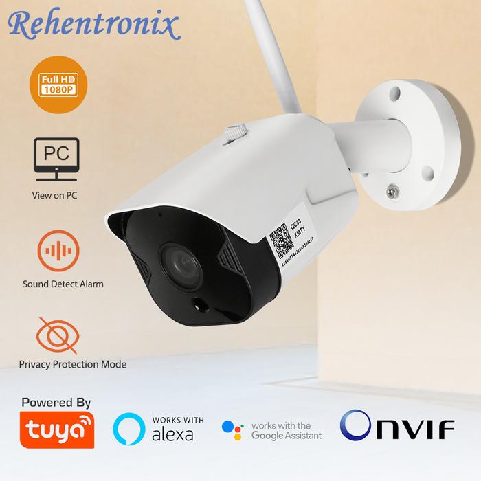 Tuya Outdoor WiFi Security Camera ONVIF 1080P Bullet CCTV