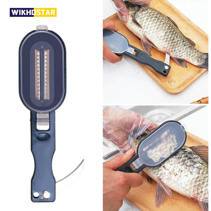 WIKHOSTAR Fish Skin Brush Fish Scale Scraper Fast Remove Fish Knife