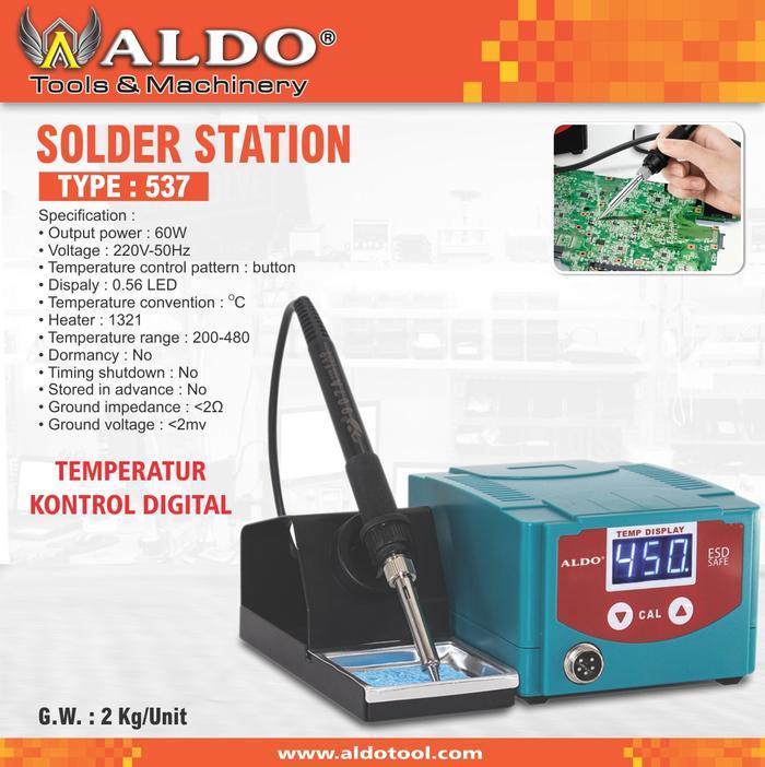SOLDER STATION TEMPERATUR DIGITAL TYPE : 537 MERK ALDO