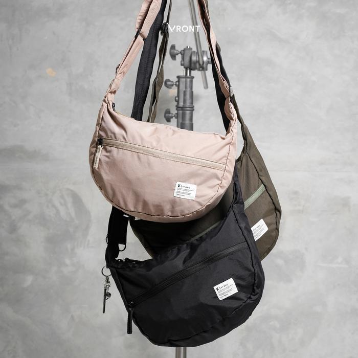 VRONT Tusk Slingbag | Tas Selempang Foldable Pria Wanita | Tas Slingbag Dusky Crinkle | Shoulder Bag