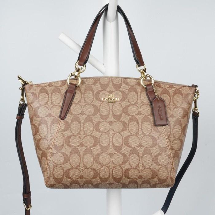 TAS COC Small Kelsey Signature F28989 KHAKI SADDLE