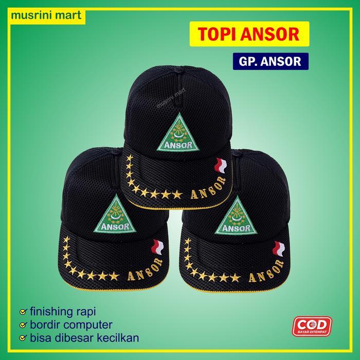 Topi Ansor Banser Nu Topi Gerakan Pemuda Ansor Atribut Banser Nu High Quality Musrini Mart