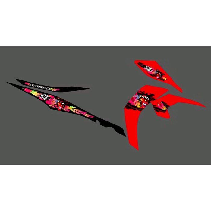 STRIPING STICKER TRANSPARAN JUPITER Z1 DESAIN ARAI RUSSEL [NTS]