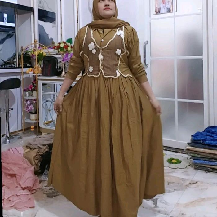 gamis layla rompi ori by ria collection