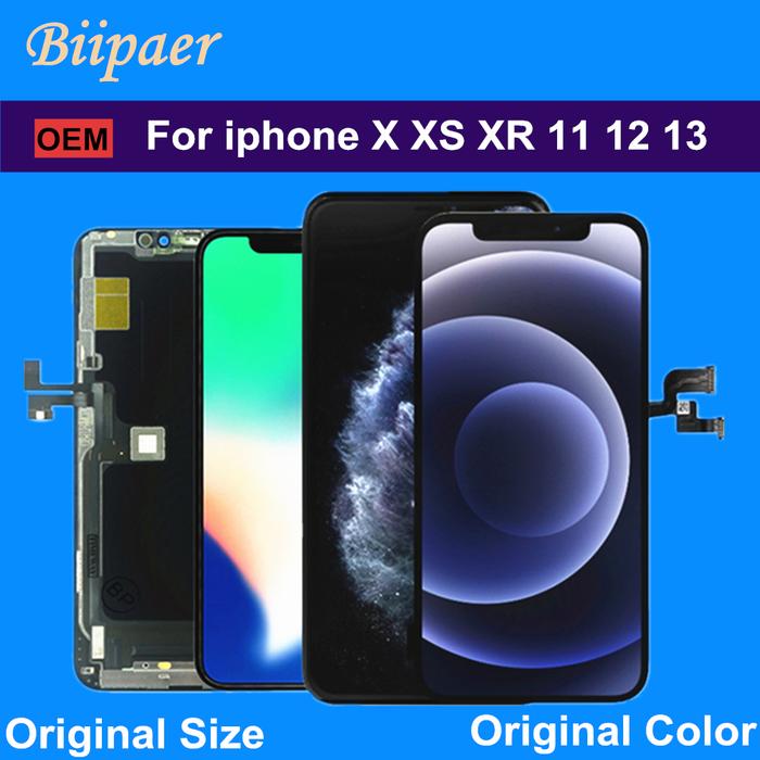 OEM Quality Pantalla Soft OLED LCD Display For iPhone X XS XR 11 Pro