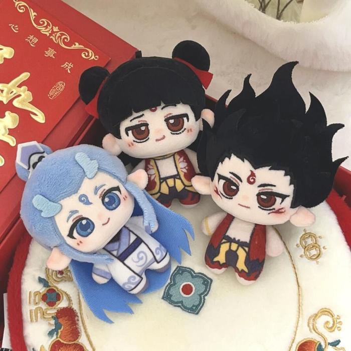 【Ready】Nezha2Mainan Periferal Gantungan Plush Kotak Buta Patung Boneka Katun Ao Bing Mainan Plush De