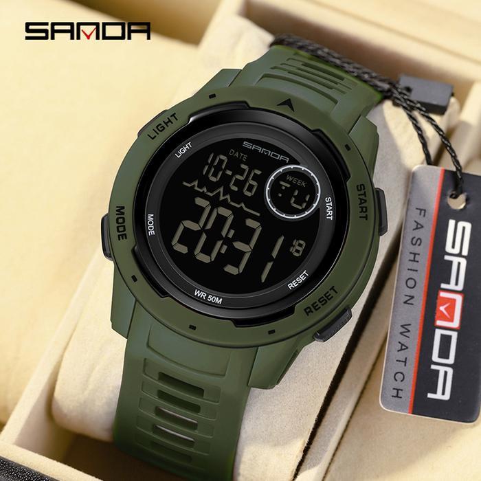 BEST SELLER SANDA Jam Tangan Olahraga Militer Bermerek Jam Pria Anak Laki-laki Perempuan Jam Tangan 
