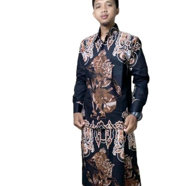 Wayang krisna setelan koko sarung batik paling laris motif terbaru