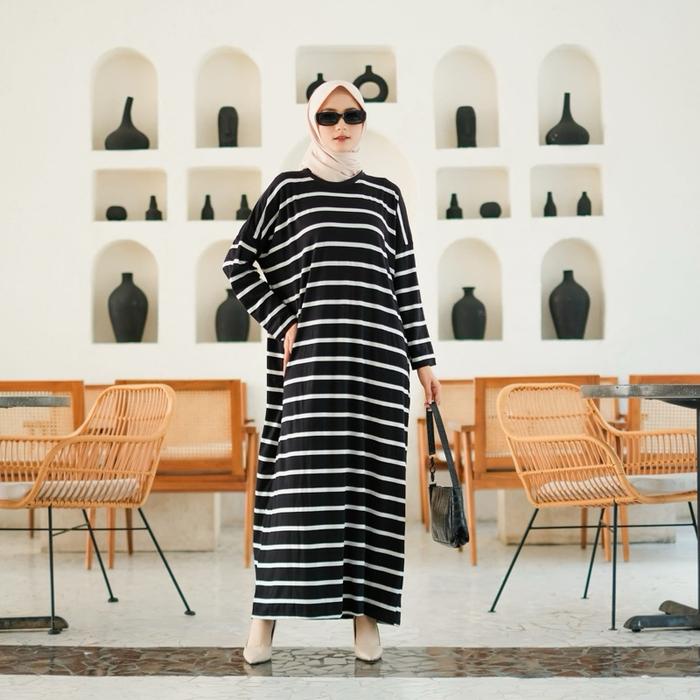 Dress rayon kaos rayon spandek