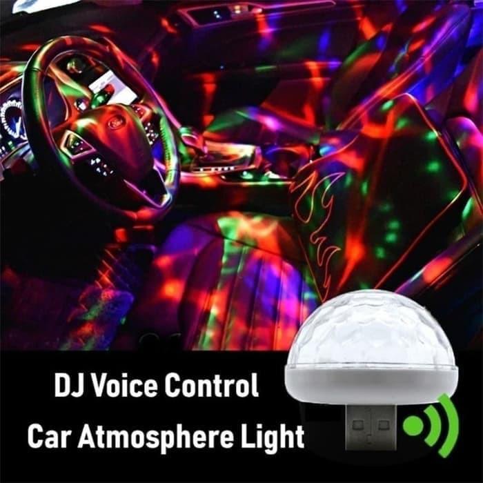Lampu Disko Mobil SENSOR MUSIK / Car Disco Light RGB Kabin LED Disco