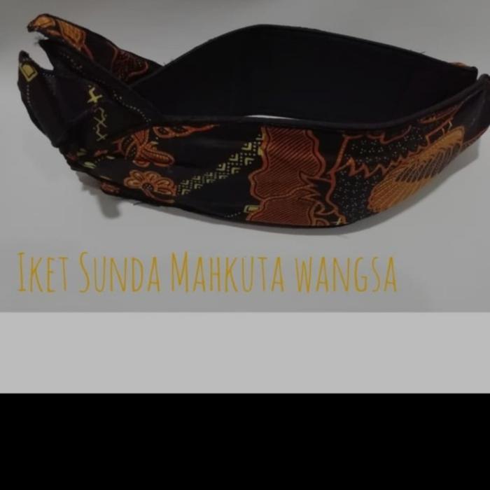 Terlaris Udeng Sunda / Iket Kepala Sunda Totopong Motif Batik Sogan - Aksara