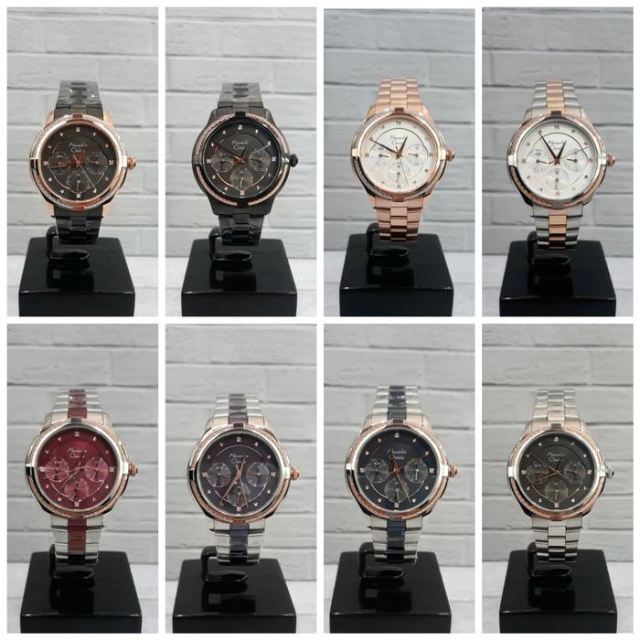 JAM TANGAN WANITA ALEXANDRE CHRISTIE 2844 AC 2844 AC2844 STAINLESS STEEL ORIGINAL & GARANSI 1 TAHUN