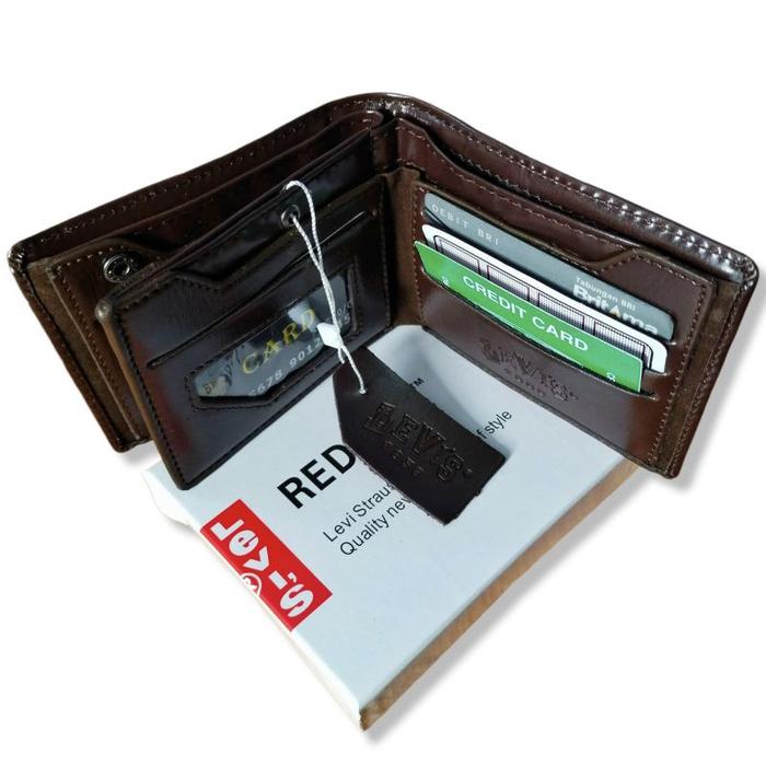 LvS Dompet Kulit Halus Lemput Dompet Pria wallet quality