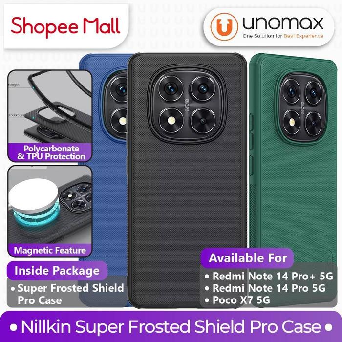 Case Xiaomi Redmi Note 14 / Pro / Plus 5G / Poco X7 5G Nillkin Frosted Pro Hybrid Casing