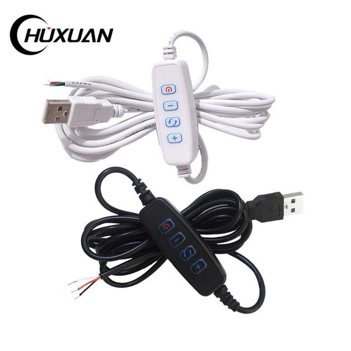 DC 5V LED Dimmer USB Port Power Supply Line Dimming Color-matching