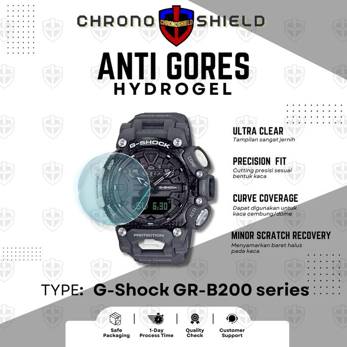 Anti Gores Hydrogel untuk Casio G-Shock GR B200 GR-B200 Antigores Chronoshield