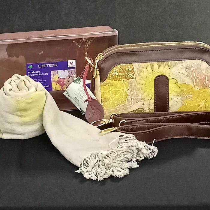 Aneka Tas Kulit Domba/ Kambing Ecoprint by LETES