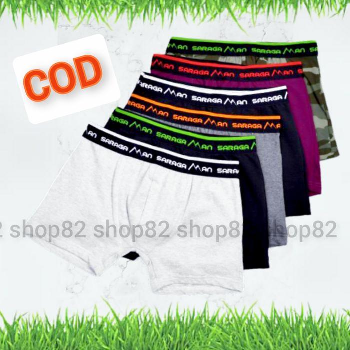 1 pcs celana dalam boxer cd pria dewasa remaja cowok laki ukuran M L XL XXL XXXL 3L 4L 3XL jumbo big