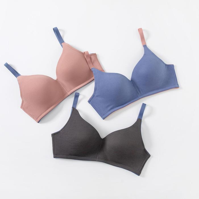Young Curves Bra Basic Microfiber Contrast Full Cup D C03-10337D