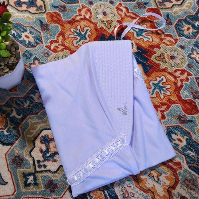 Kerudung sekolah Rabbani kw hemy pita serut samping TK SD SMP SMA/DEWASA Jilbab Renda Putih