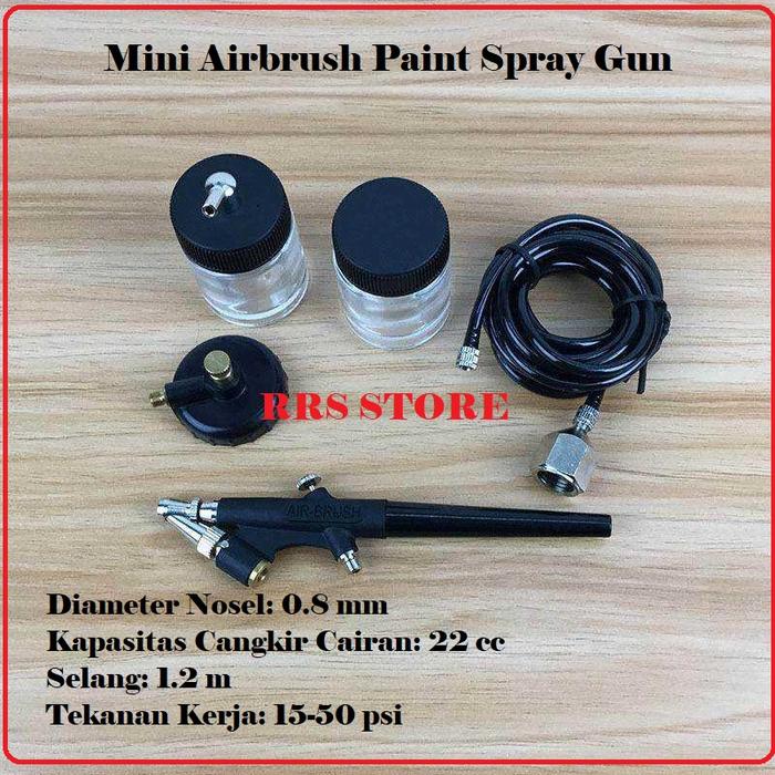 KKMOON Mini Airbrush Paint Spray Gun Sandblaster Kit - TD-138 ALAT SEMPROT CAT SEPET ALAT CET AIRBRA