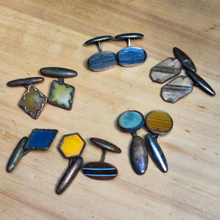 Borongan Cufflink Manset Kemeja Vintage 1950s