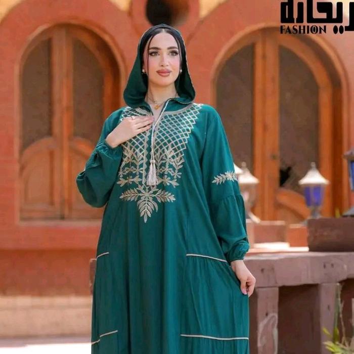 abaya katun import  mesir bahan adem super nyaman