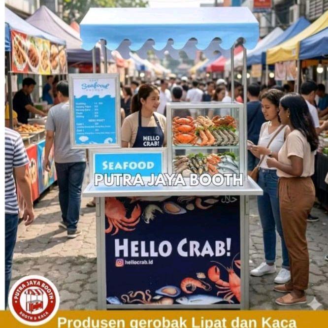 Booth Portable / Meja Lipat & Etalase Mini ukuran 100 x 60