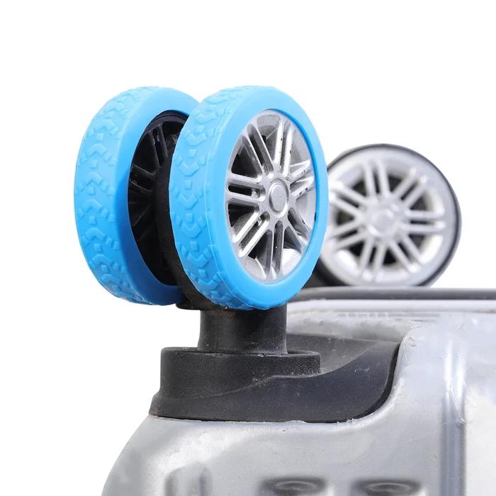 1/8Pcs Thicken Texture Silicone Wheels Protector For Luggage Reduce Noise Travel Luggage Wheels Cove