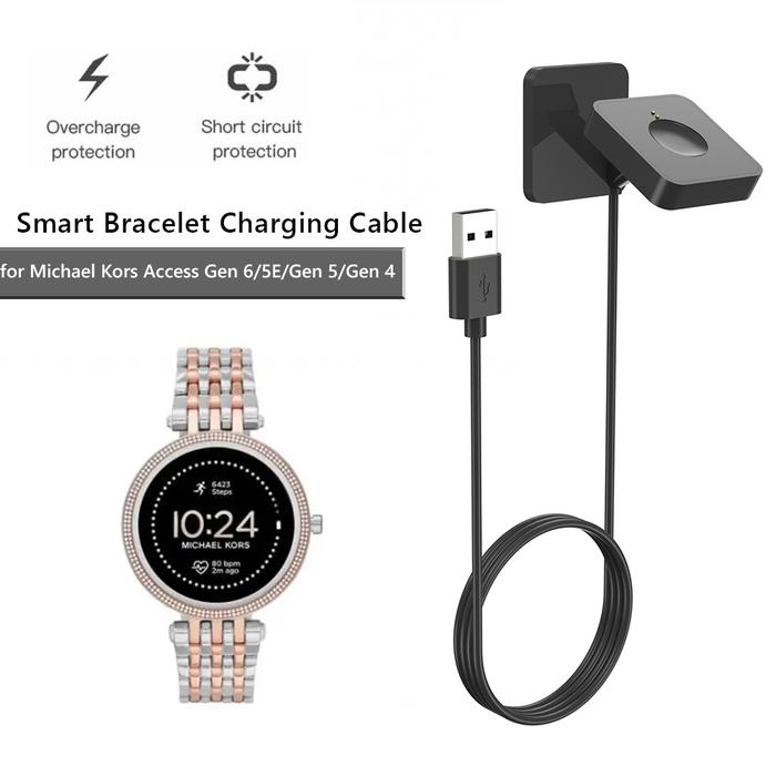For Fossil Gen 6/Gen 5/Gen 4 Smartwatch Charger Dock USB Fast Charging Cable for Michael Kors Access