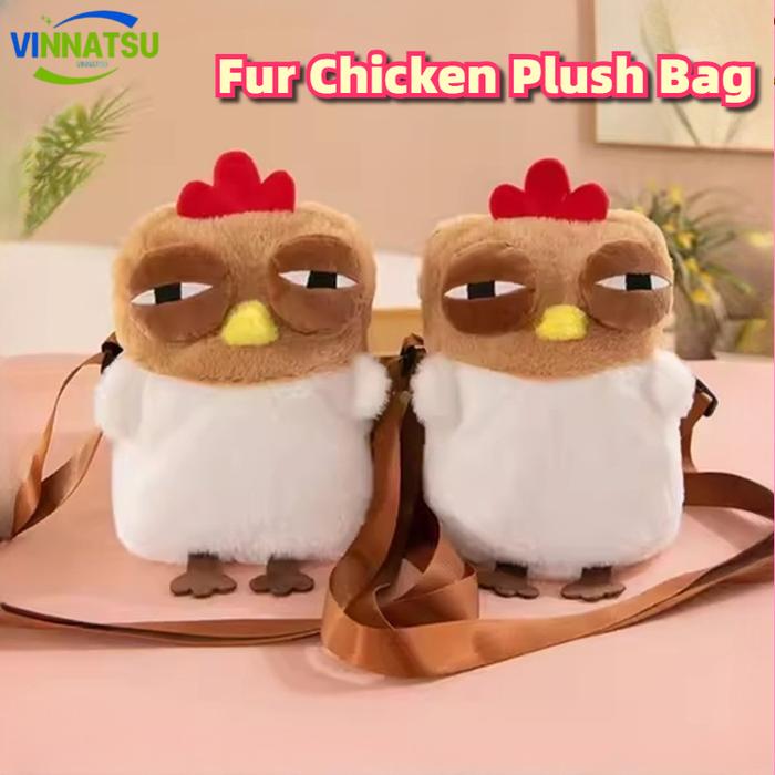 Vinnatsu Fur Chicken Plush Bag/ Tas Selempang Boneka Ayam Viral Bag/ Boneka Ambil Lucu