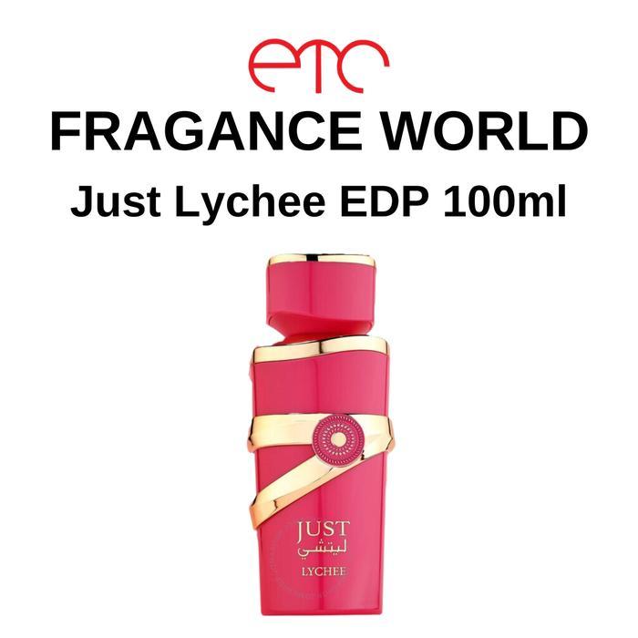 (PROMO) PARFUM FRAGRANCE WORLD JUST LYCHEE EDP 100ML FOR UNISEX
