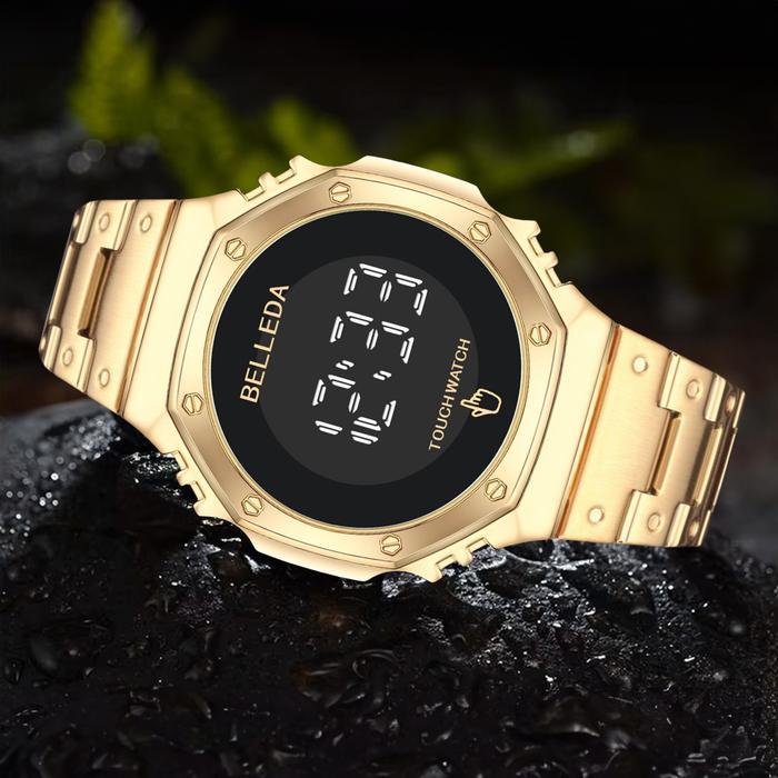 Eksklusif Live Buy 1 Get 1 Jam Tangan Pria Belleda 9420 Digital Touch Screen Original Anti Air Watch