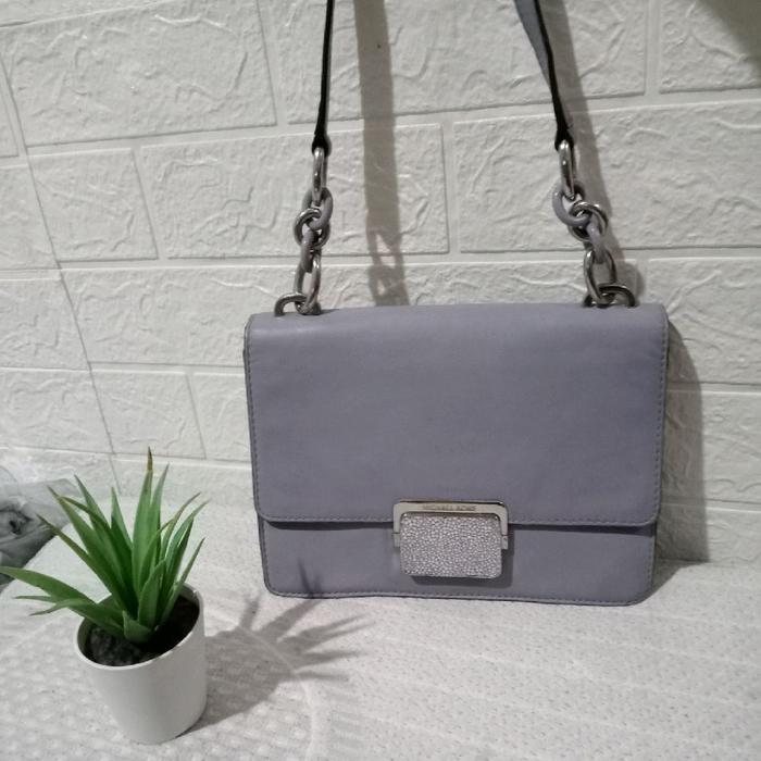 Tas PL shoulder MK ungu kulit asli