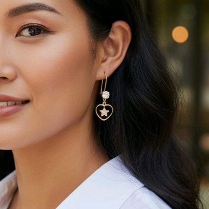 anting hati titanium cantik
