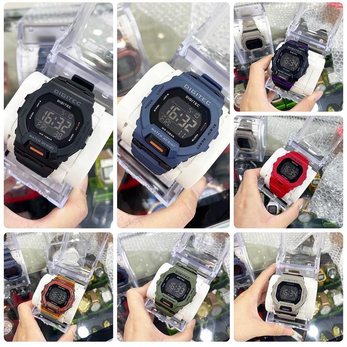 JAM TANGAN DIGITAL WANITA PRIA DIGITEC KOTAK