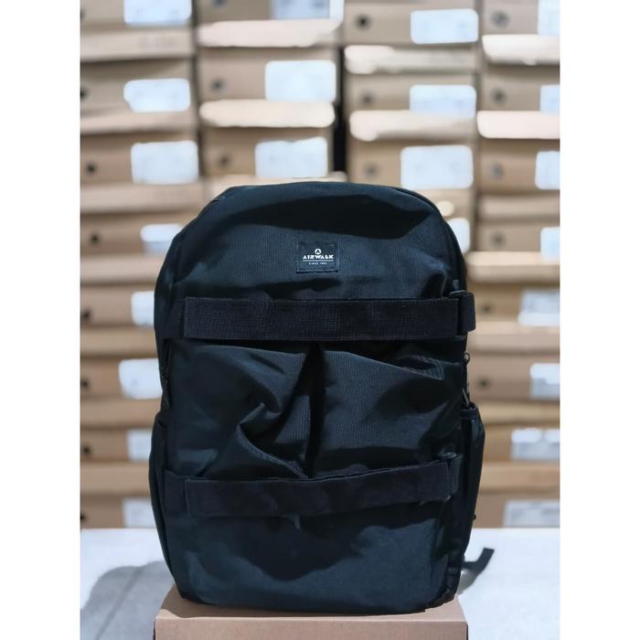 Tas Airwalk Equip Backpack Unisex Black Original 100%