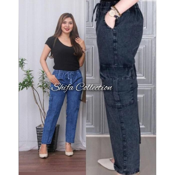 Celana Cargo Wanita Jumbo / Celana Cargo Wanita / Celana Jeans / Celana Panjang / Celana Jumbo / Cel