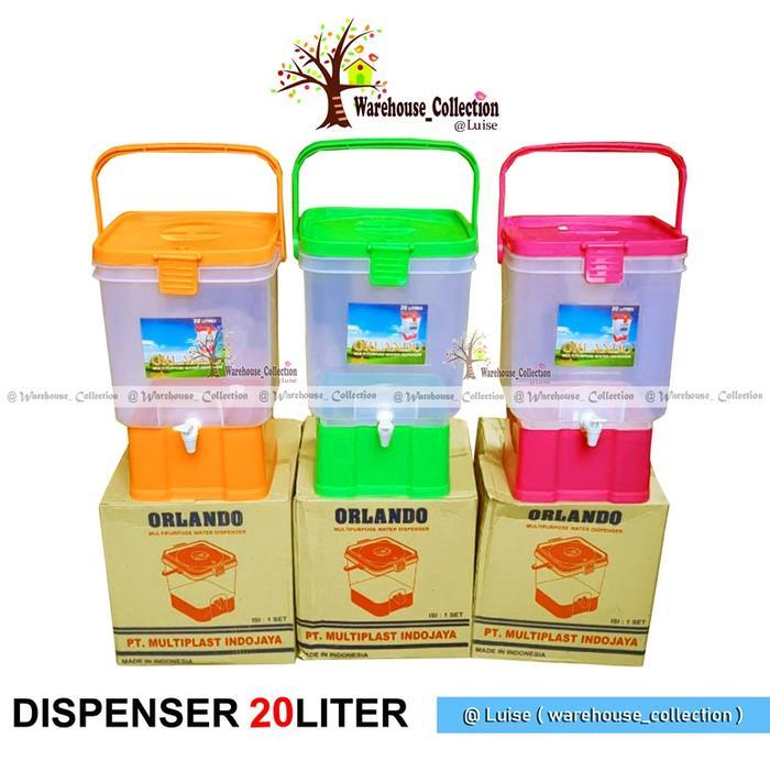 DRINK JAR KOTAK/DRINK JAR TEBAL 20 LITER / TEMPAT AIR DENGAN KERAN / TONG KRAN TEBAL/ Tempat air min
