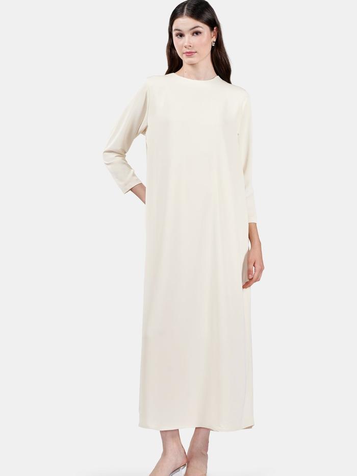 Benang Jarum Ack Label - Basic Maxi Dress - Sweet Corn